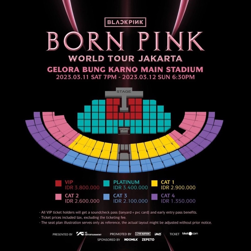 Tiket Konser Blackpink Born Pink Jakarta Indonesia