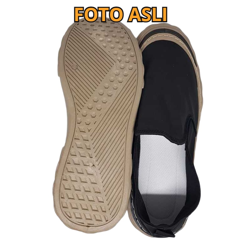 Sepatu Pria Slip On Import - 119543 - Sepatu Sporty Trendy Termurah Shoes Casual Fashion Cowok