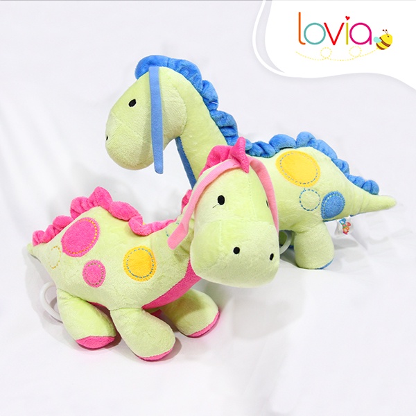 Baby Grow Musical String Plush Toy Dino - Mainan Boneka Musik