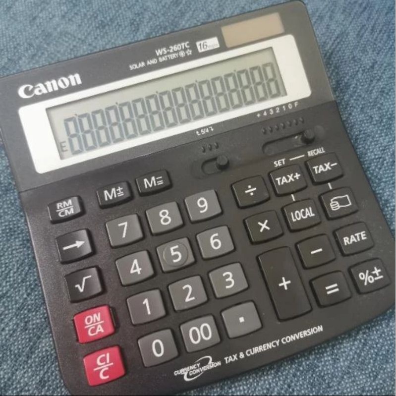 

CANON KALKULATOR 16 DIGIT WS 260 TC