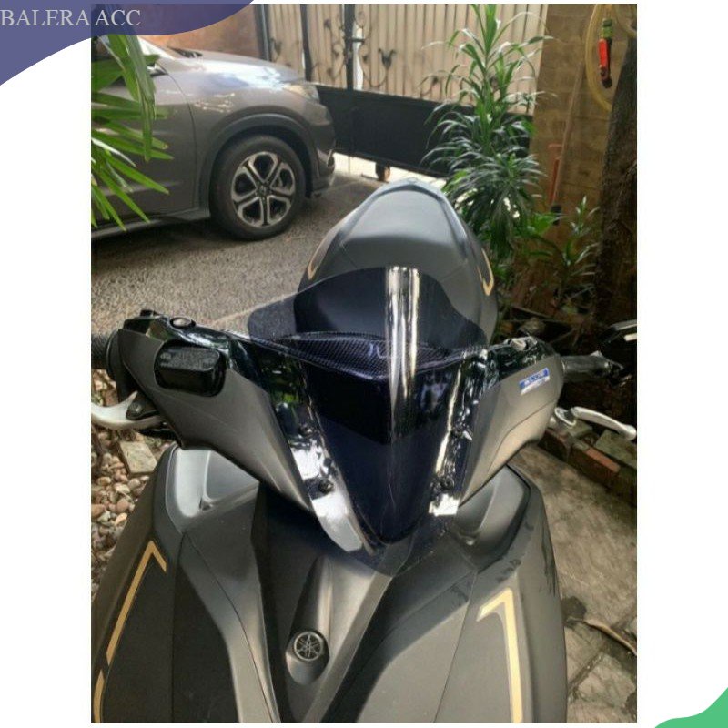 windshield yamaha aerox visor aerox flyscreen aerox winshield aerox connected 2021 tebal 3mm