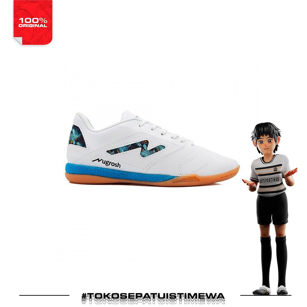 SEPATU FUTSAL NUGROSH ANCESTOR IN WHITE
