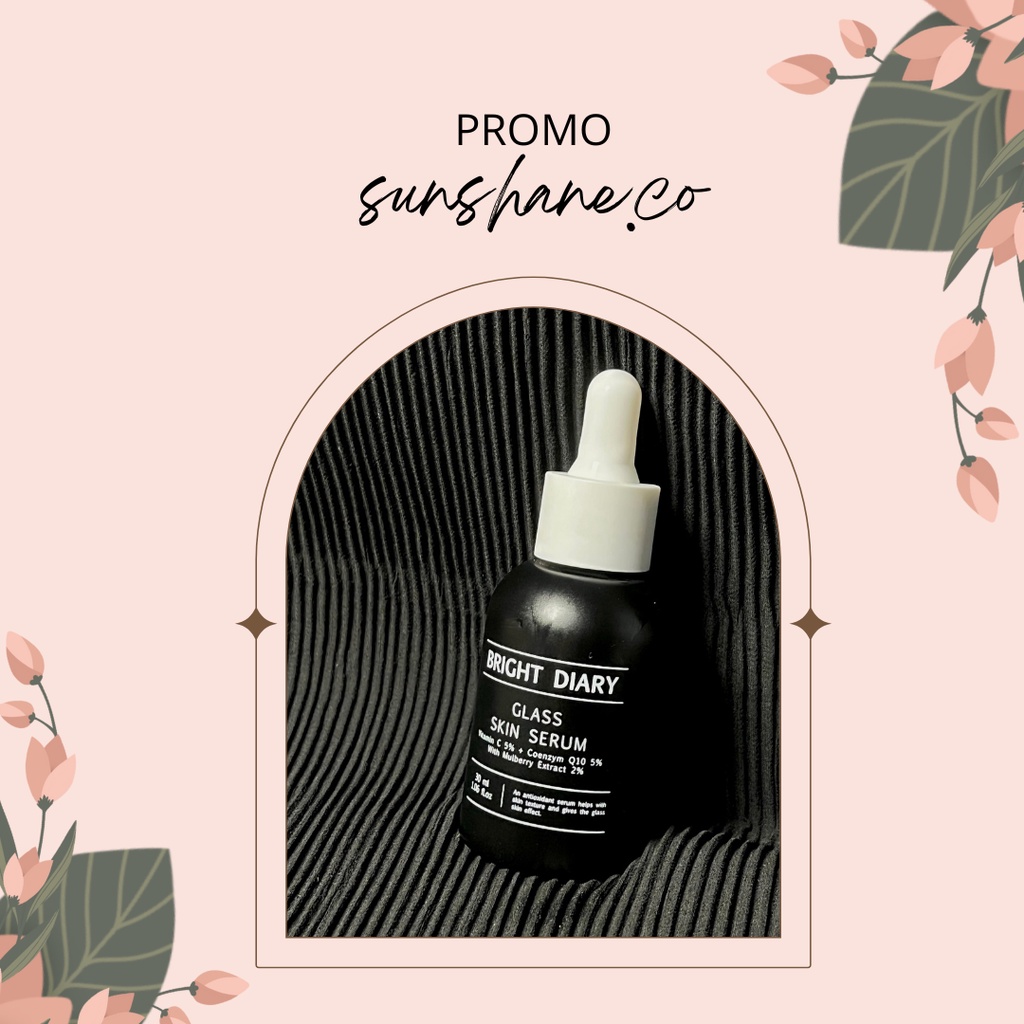 Bright Diary Glass Skin Serum Vitamin C + Coenzym Q10 with Mulberry Extract