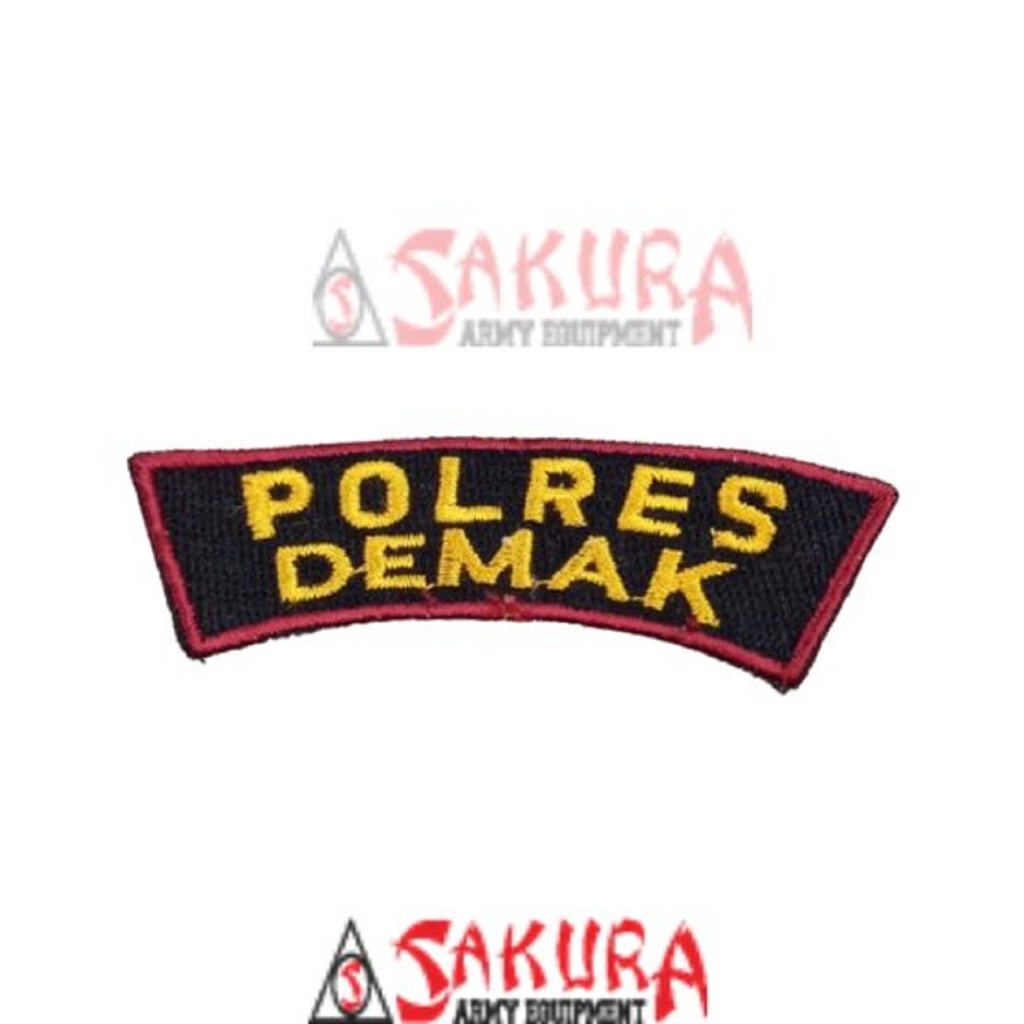 Bet Bordir Polres Demak Bordir Biasa