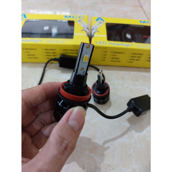 Lampu Mobil Headlight LED H11 3 Warna Super Terang