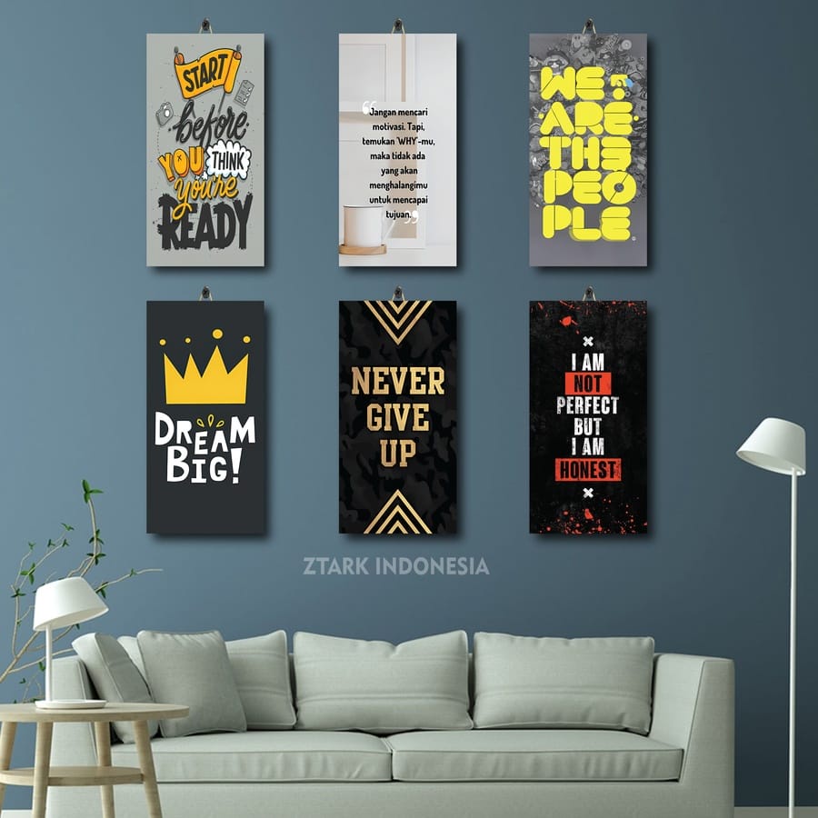 281-296 PAJANGAN DINDING QUOTES BISNIS KERJA 15X30 ABAWW/MAX9Y/ DEKORASI DINDING JUMBO QUOTE BAHASA 