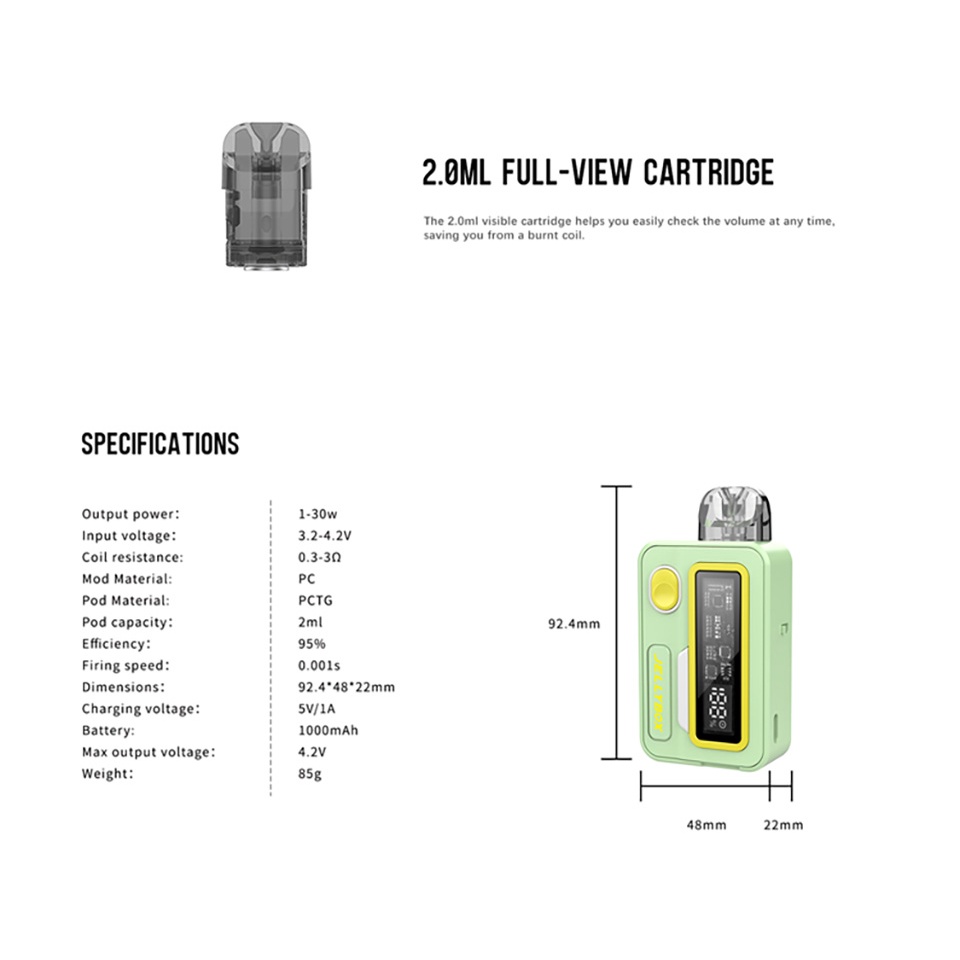 CATRIDGE JELLYBOX XS JELLY BOX XS EMPTY COIL AUTHENTIC Cartridge