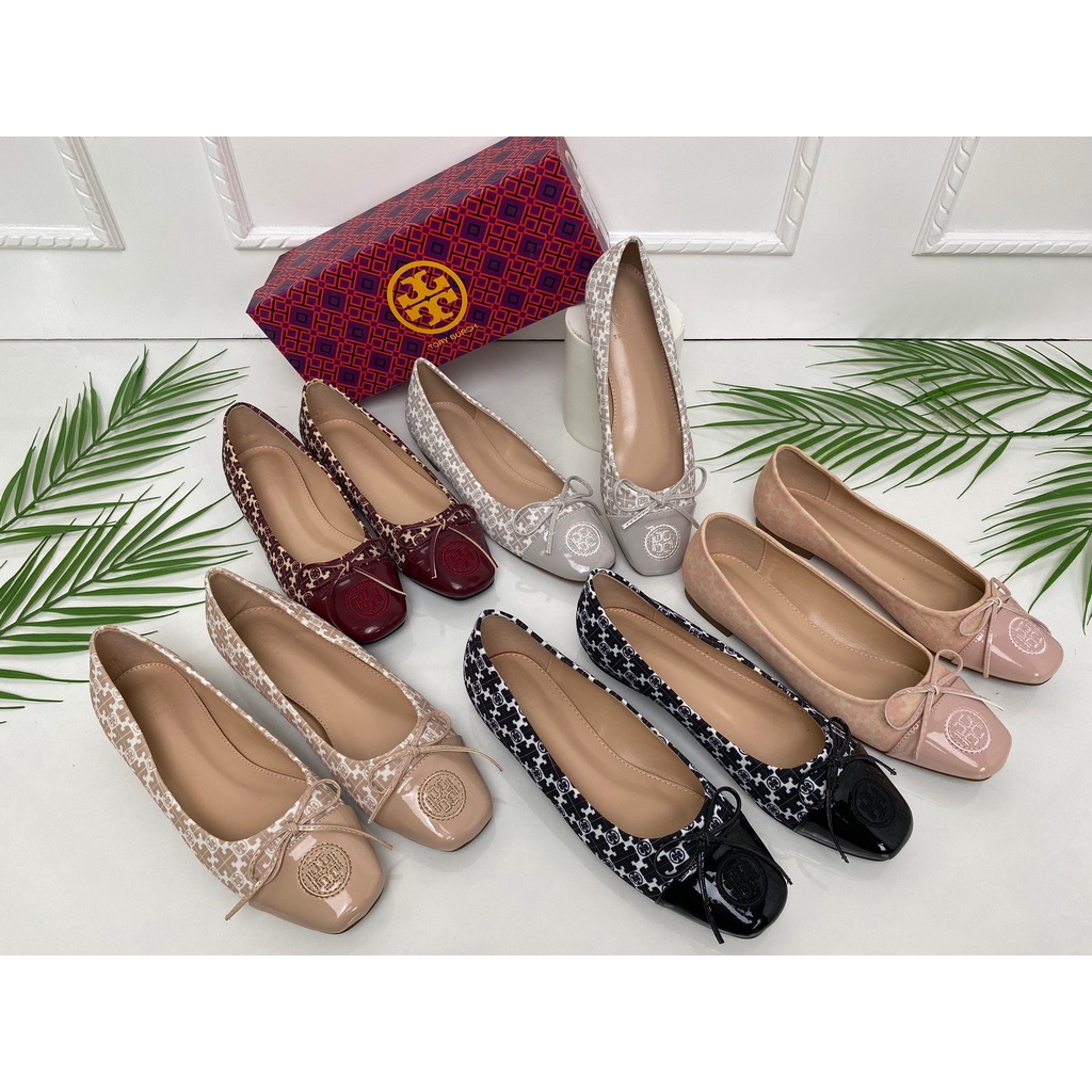 FLATSHOES WANITA BRANDED SEPATU SLIP ON FLAT TB TBS03 PREMIUM IMPORT