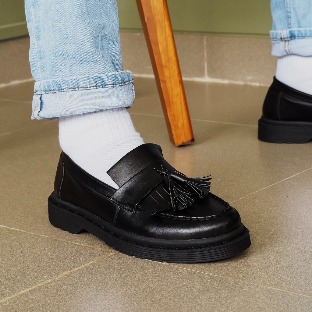 Sepatu Pria Slip On Loafers Formal | SB ALETTA BLACK
