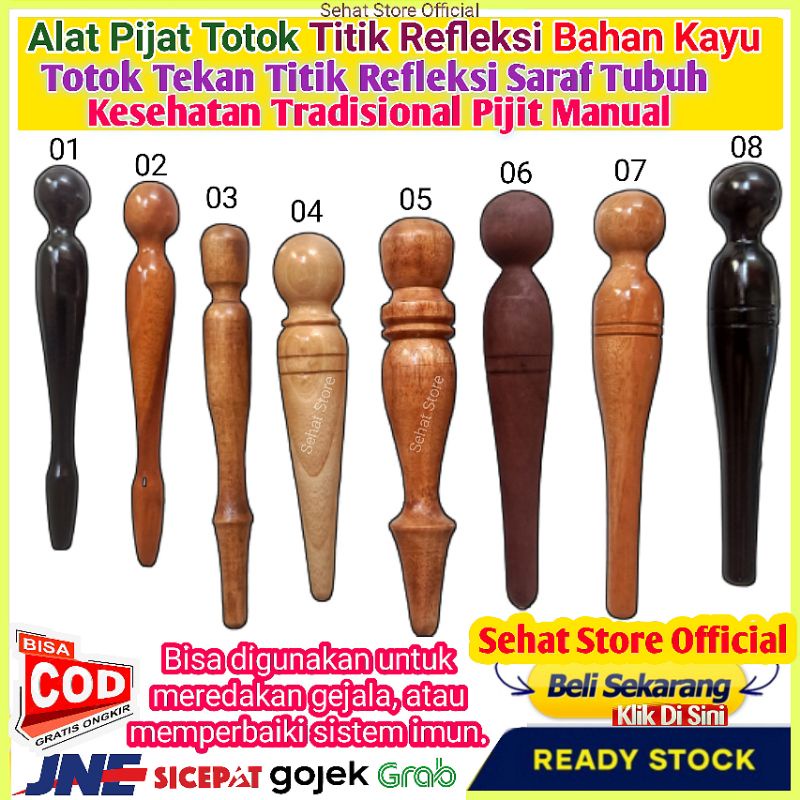KAYU TOTOK TITIK REFLEKSI Saraf Tubuh Alat Pijat Refleksy Telapak Kaki Pijet Totok Sendi Reflexi Pij