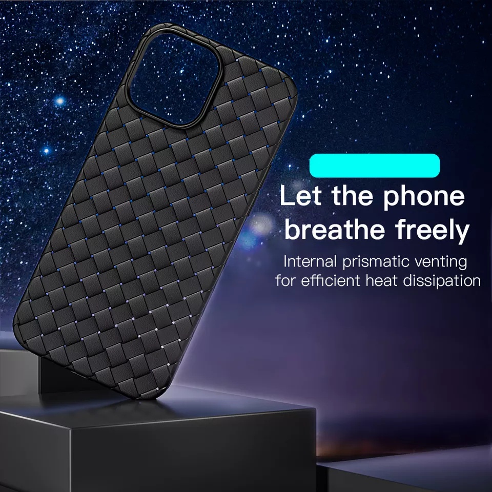 Woven weaving IPHONE 12 13 14 PRO MAX 12 13 mini X XR XS MAX 7 8 se2 se3 14 plus case casing cover anyaman