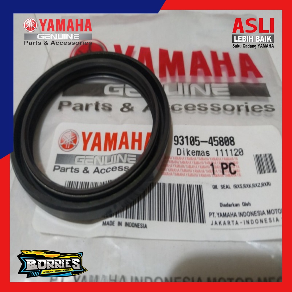 SEAL TROMOL  GEAR GIR BOX RODA DEPAN RX KING ASLI ORIGINAL YAMAHA 93105-45808