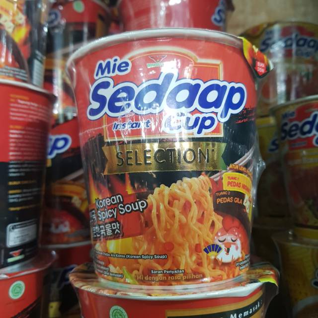 Jual Sedaap Selection Mie Instant Korean Spicy Soup Cup 75gr Shopee