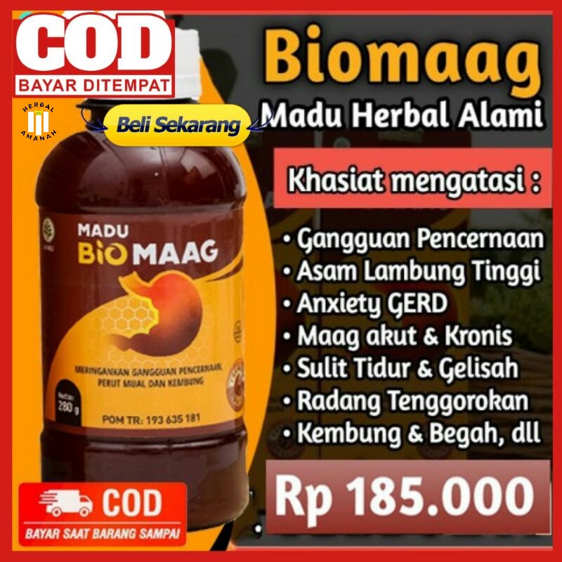 MADU BIOMAAG Asli / BIOMAG BIOMAAGH BIOMAGH BIO MAAG BIO MAAGH Madu Asam Lambung GERD Maag Kronis Ga