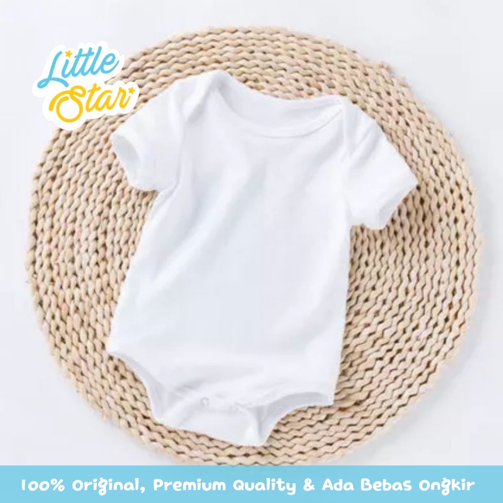 Jumper Anak Bayi Little Star Lengan Pendek Polos