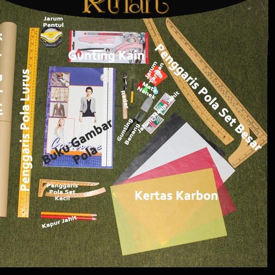 Perlengkapan Jahit - Alat Jahit - Paket Komplit Peralatan Untuk Kursus