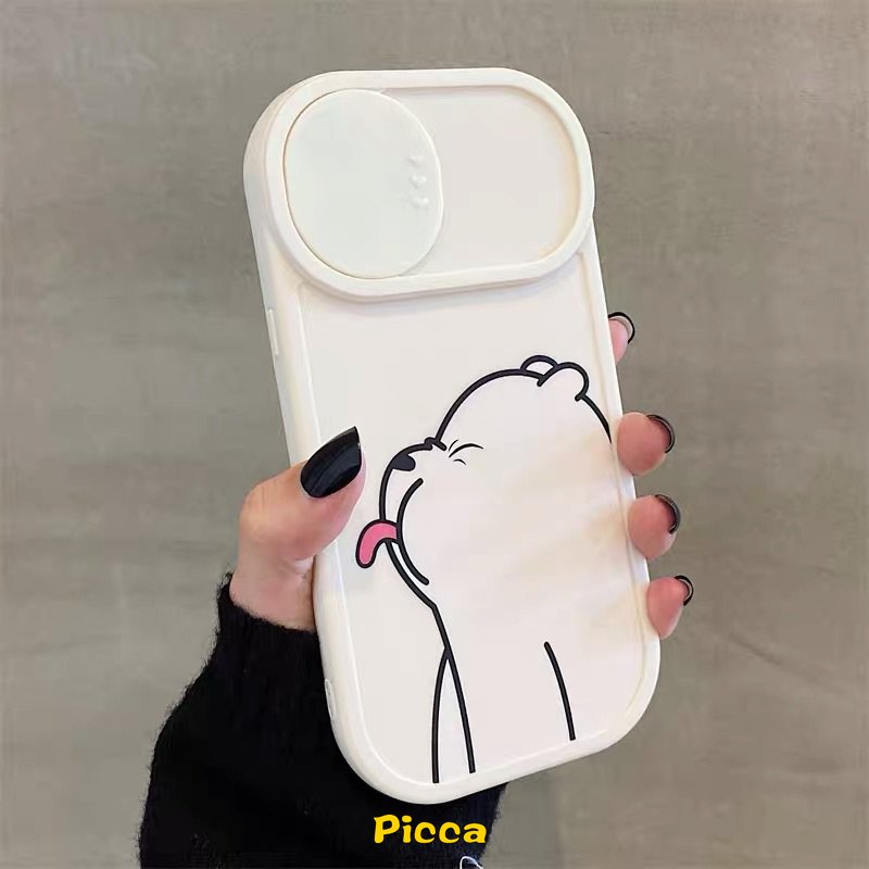 Soft Case Pelindung Lensa Kamera Motif Kartun We Bare Bears Untuk IPhone 11 Pro MAX 7 8 Plus XR 12 13 Pro MAX 7Plus 8Plus 11 X XS MAX