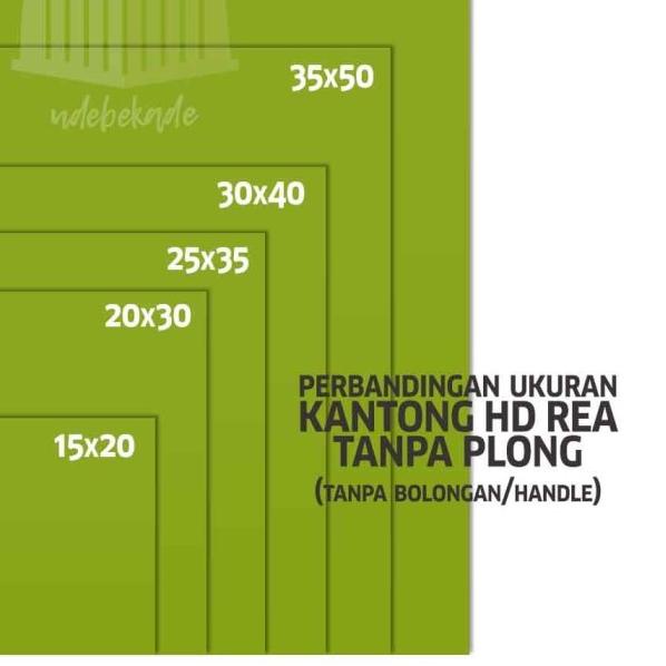 

Kantong plastik packing HD REA tanpa plong 35x50 HITAM