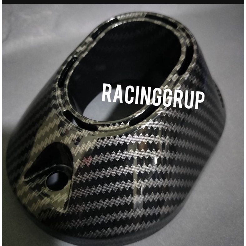 Garnish end cap muffler carbon moncong knalpot pcx 150 160 dan Vario 125 150 160 new accessories original