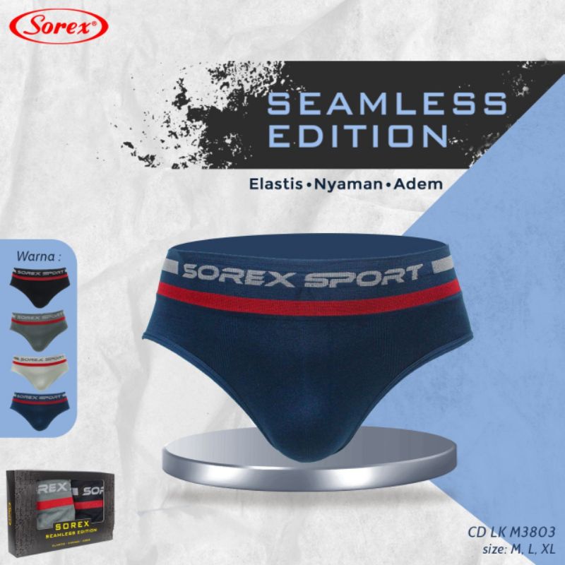 Celana pria Sorex man LK 3801 &amp;3803 (M-L &amp; XL- XXL) harga perbiji ( bukan perkotak)