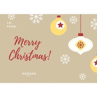 C-0107 Christmas Hampers - Kadaka Tote Bag and Christmas Greeting Card