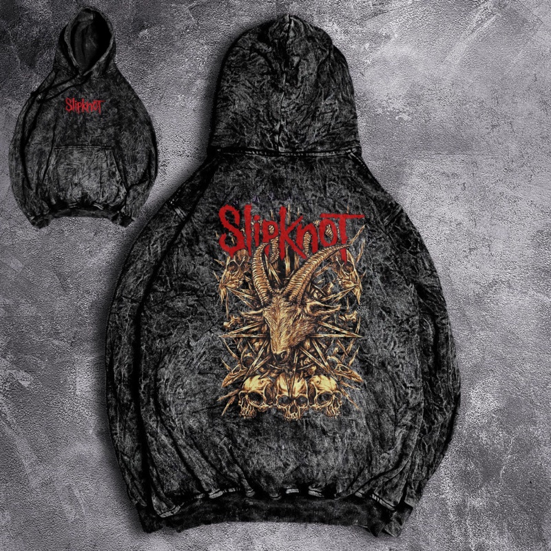Jaket Pria Hoodie Pria METAL SANDWASH KREATOR Premium Washed