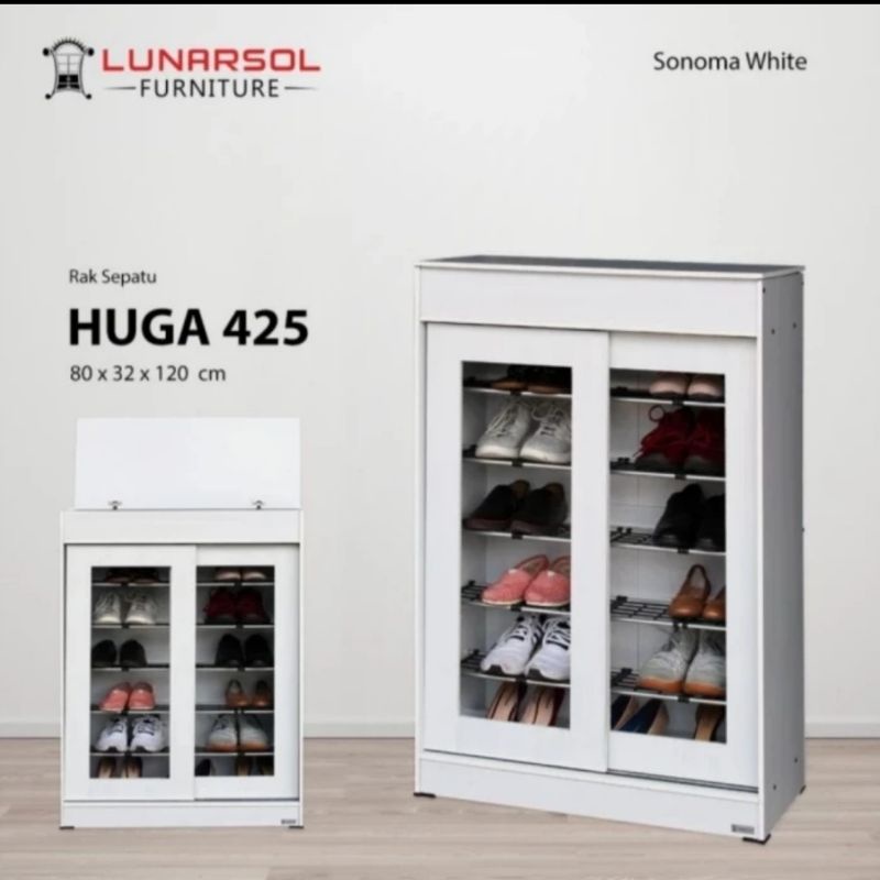 Rak sepatu lemari sepatu pintu kaca sliding