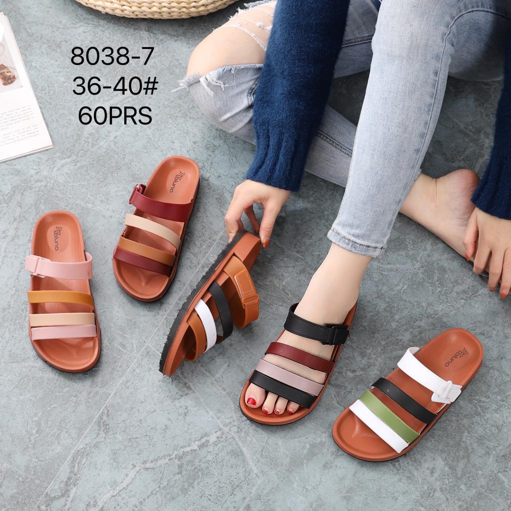 Sandal Slop Wanita Birken Ban 4 Warna Warni import LLS 8038-7 36-40