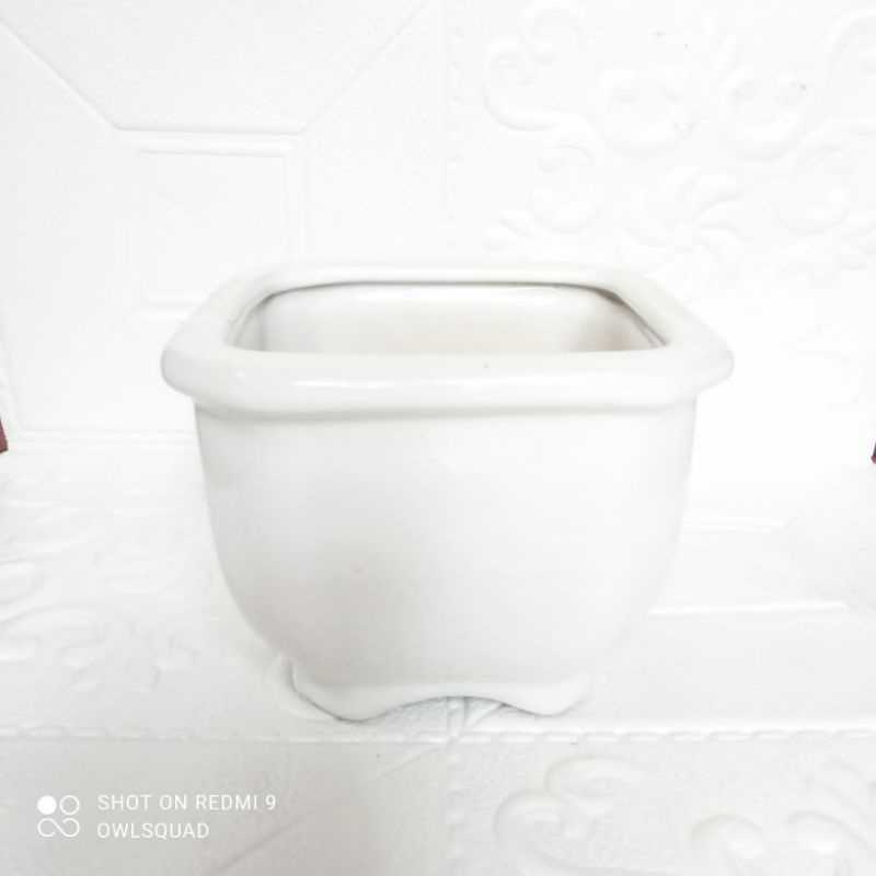 pot segi4 mangkok keramik