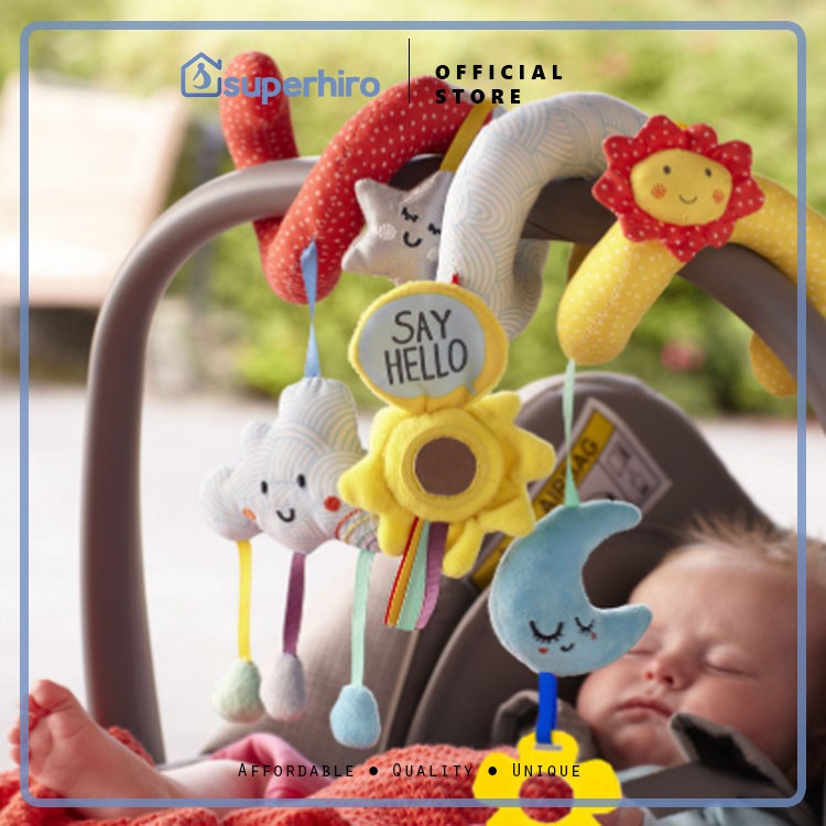 JJ VCE Mainan Gantungan Boneka Stroller Baby Rattle Crib Mainan Bayi