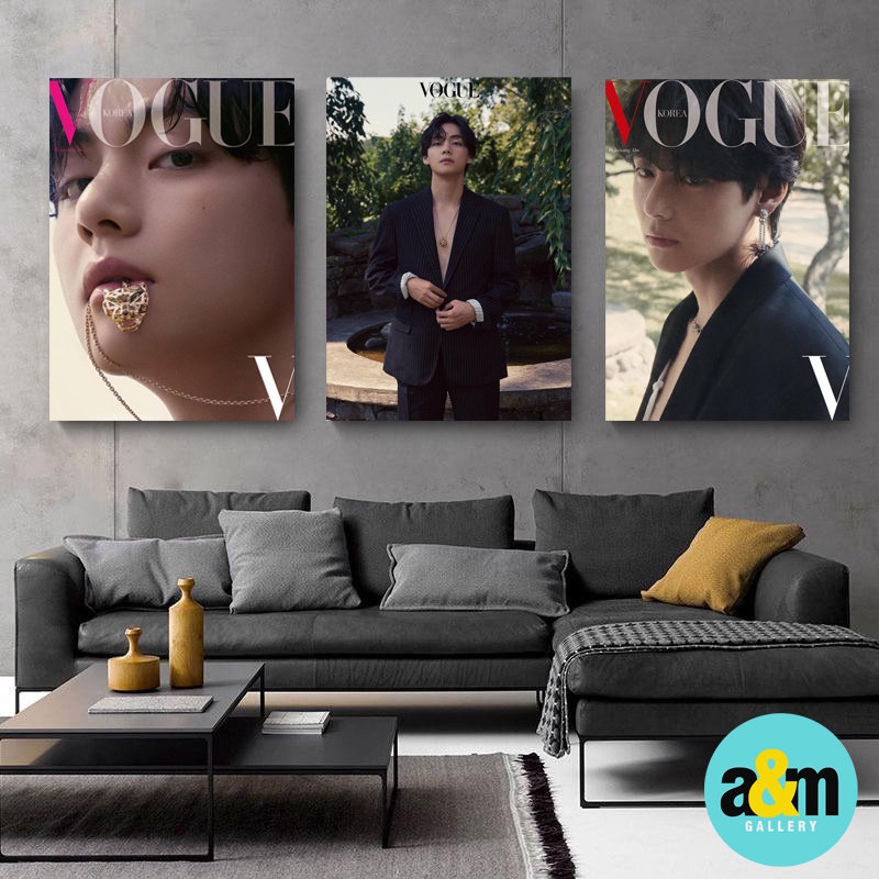 Poster Kayu KIM TAEHYUNG V BTS Special Edition I Hiasan Dinding Dekorasi Kamar I Poster Kayu K-POP Dekorasi Kamar - A&amp;M