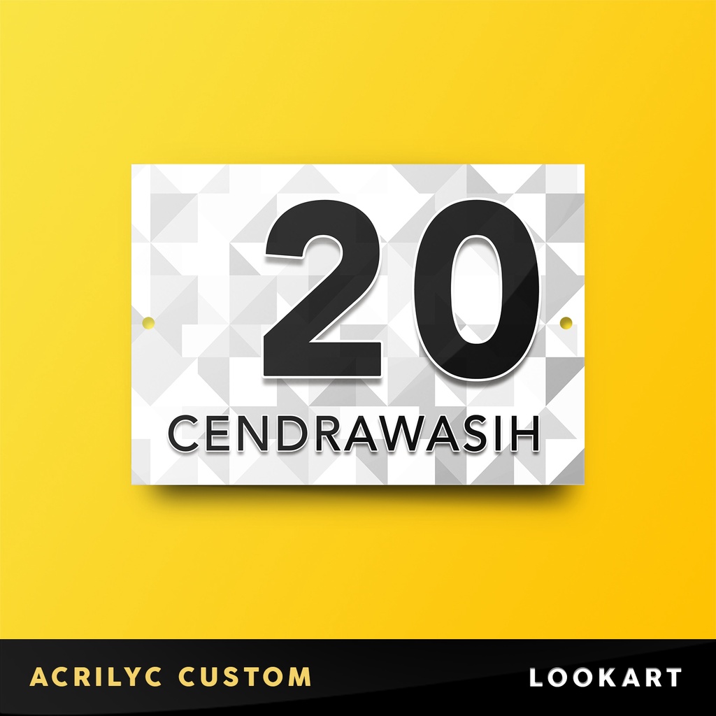 NOMOR RUMAH AKRILIK CUSTOM ALAMAT RUMAH AKRILIK CUSTOM NOMOR RUMAH