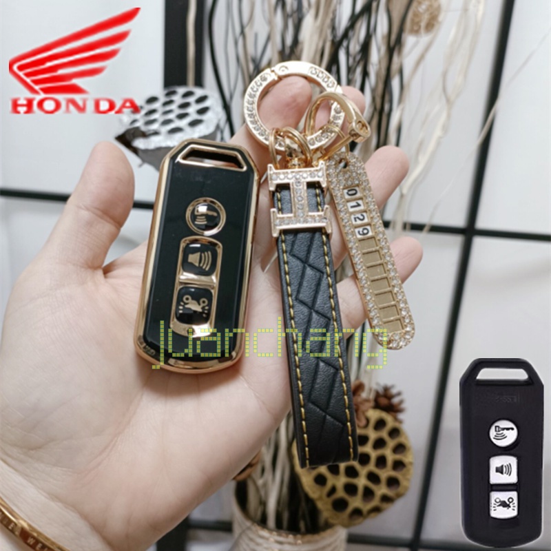 Case Holder Kunci Remote Bahan TPU Untuk Honda PCX 150 X-ADV SH300i NF07 Forza 300 PCX 125 150 SH300 SIPER SH125 PCX-150 Adv