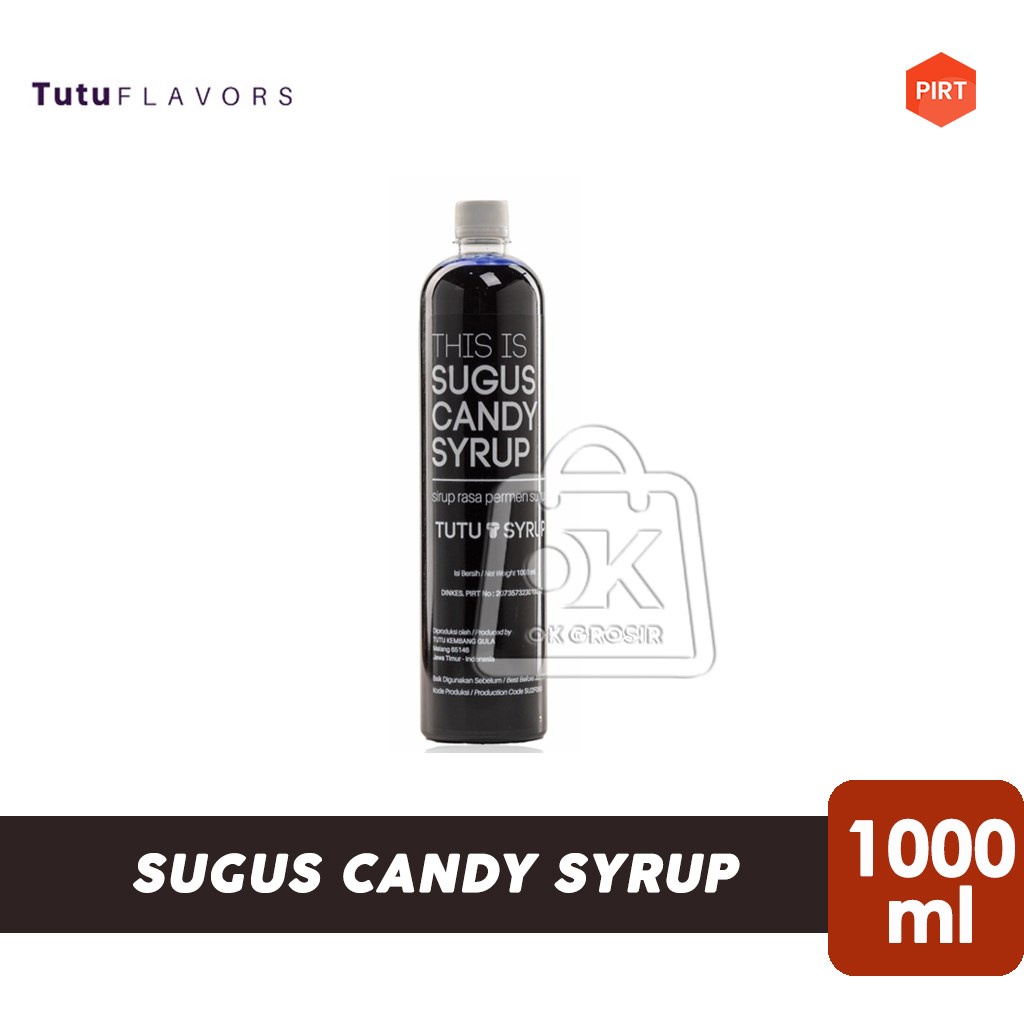 

Tutu Sugus Candy Syrup / Sirup Permen Sugus (Botol Plastik 1000ml)