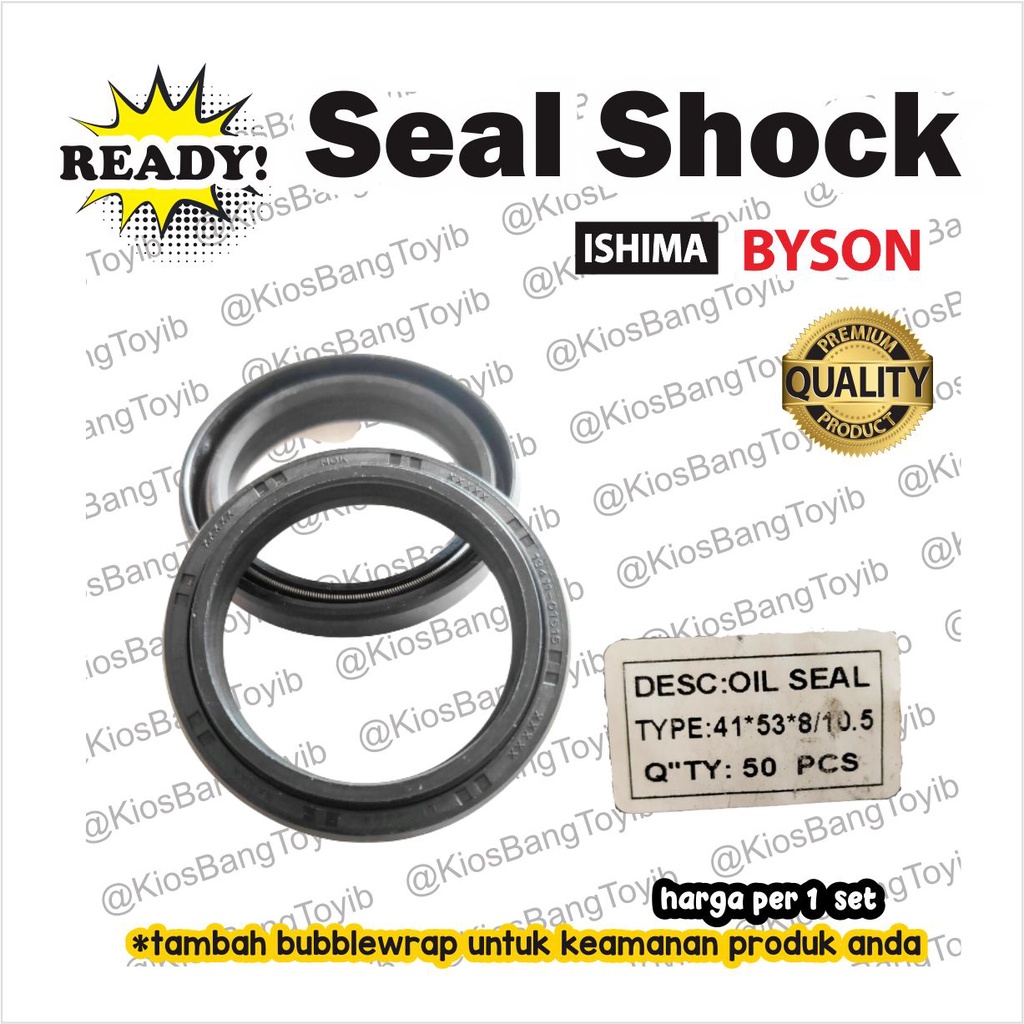 (2pc) Seal Sil Shock Skok Depan Set Yamaha Byson 41x54x11 (ISHIMA)