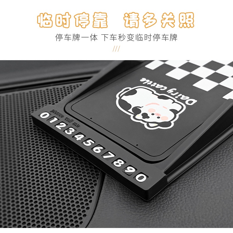Bracket Dudukan Handphone Multifungsi Motif Kartun anti slip Untuk Aksesoris Mobil