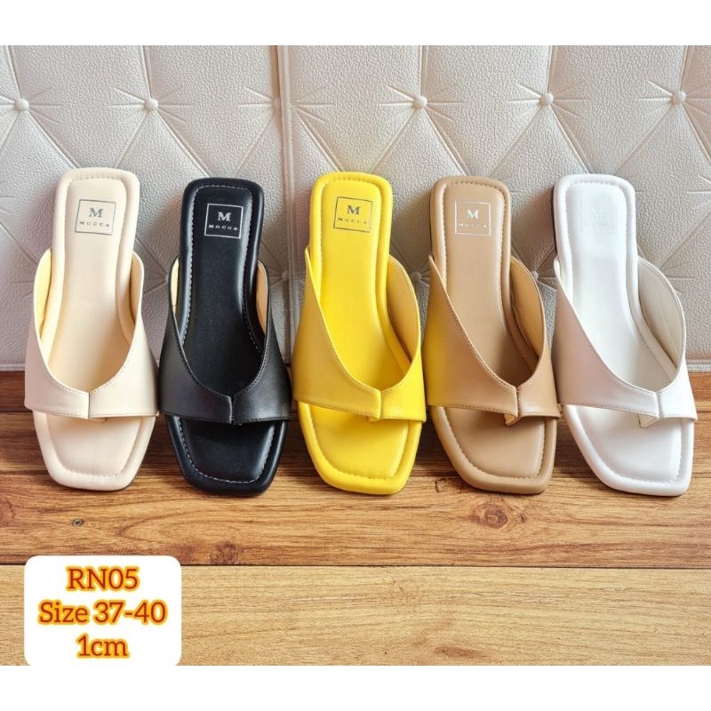 ABBUSHOES RN 05 sandal teplek mamilah 1cm