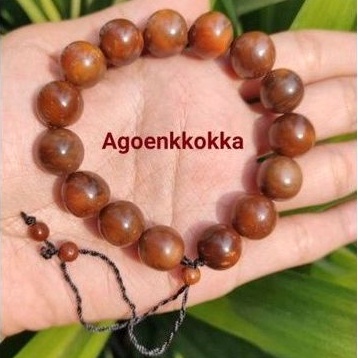 gelang kokka kaukah bulat 11,5-12 mm coklat