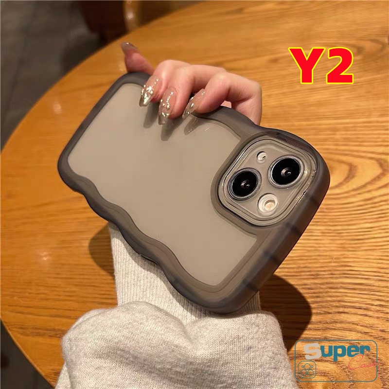 Casing Frame Gelombang Simple Mewah Untuk Oppo A17 A57 A15 A16 A17K A5s A12 A77s A78 A54 A74 A55 A95 A96 A76 A1K A16K A5 A9 A53 A12E A3s A7 Reno 8T 7Z 8Z 58 7 6 A16s A52 Casing Soft Case A16E