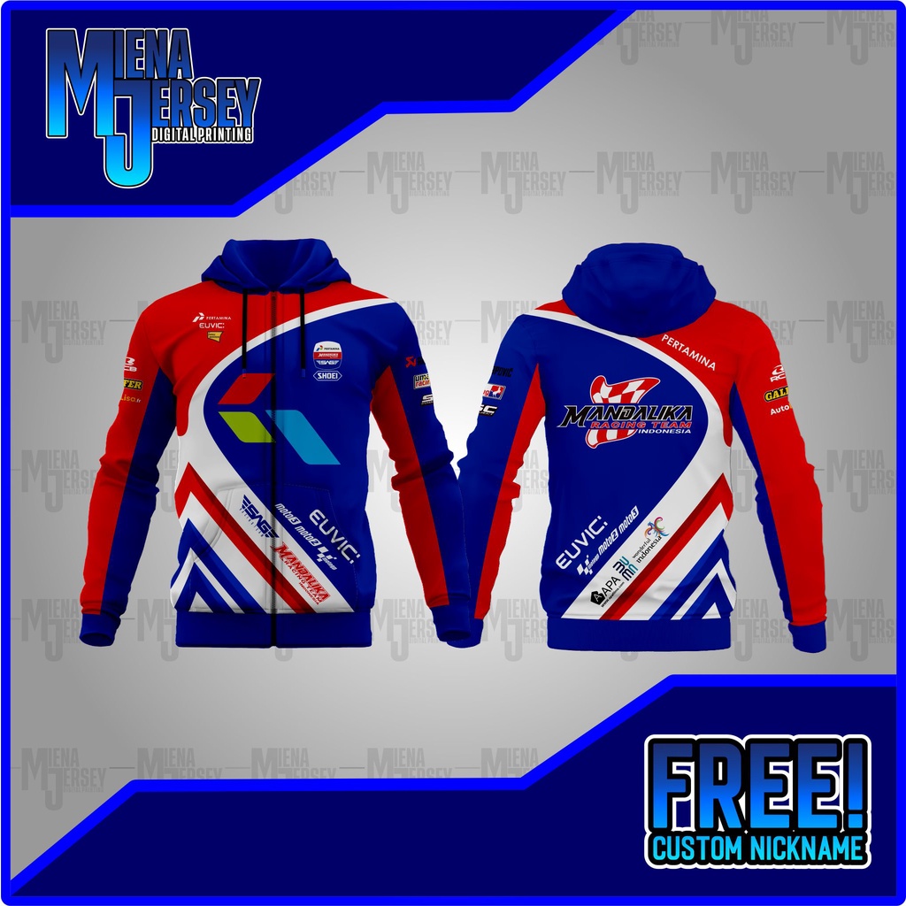 JAKET HOODIE/ JAKET MANDALIKA TERBARU FREE CUSTOM NICKNAME