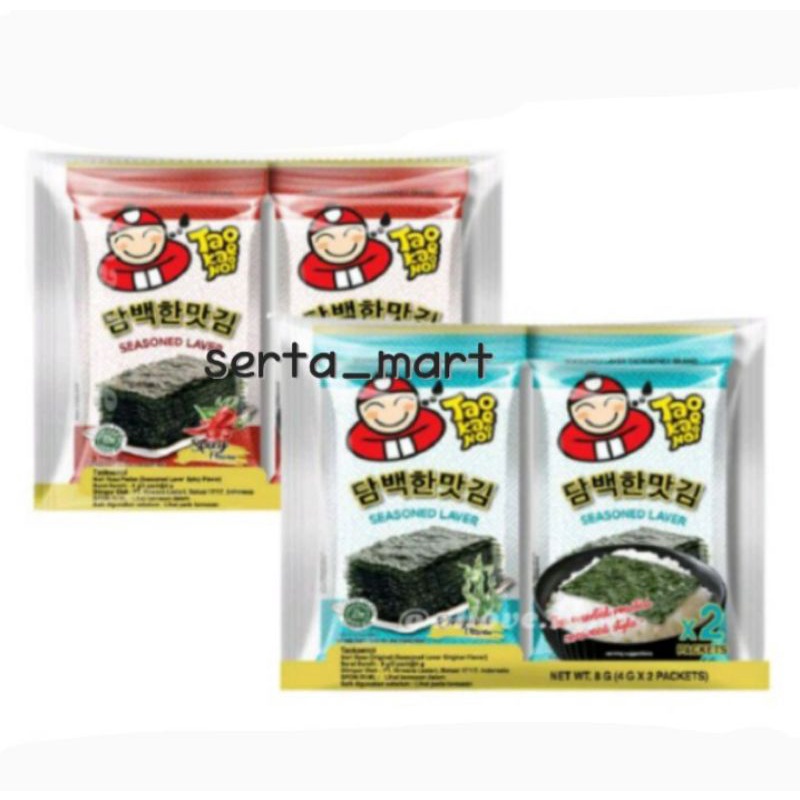 

Tao Kae Noi Seasoned Layer 2 x 4gr - Nori / Rumput Laut Pedas / Original