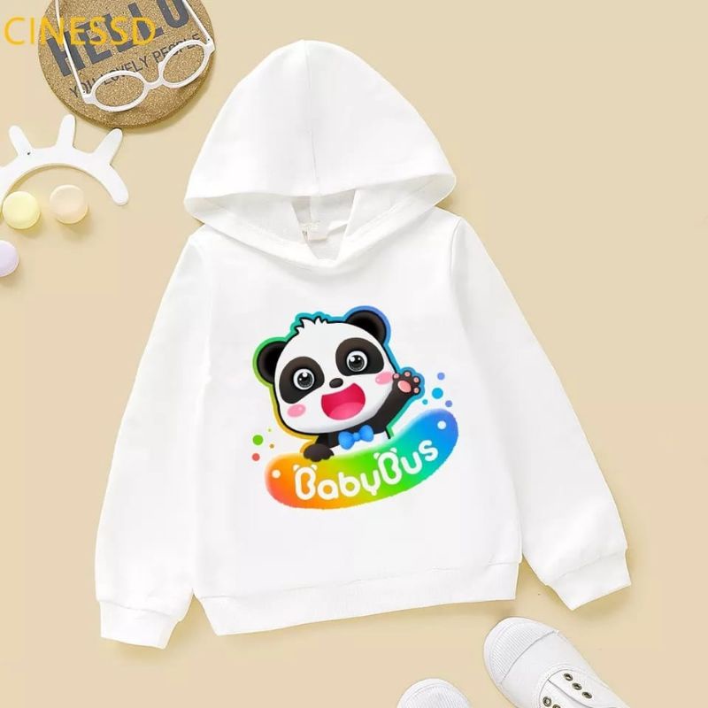 Sweater Hoodie Anak  Hoodie Grafis Flecee Tebal-Babybus