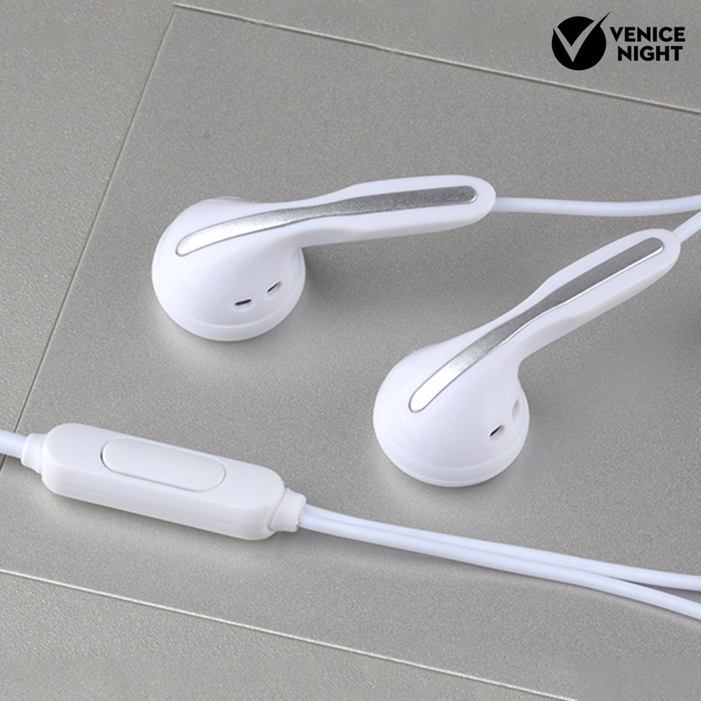 (VNEP) (Berkabel) S8 In-ear Earphone dengan Mikrofon Mega Bass Line Control High Fidelity Sound Earbud untuk Ponsel