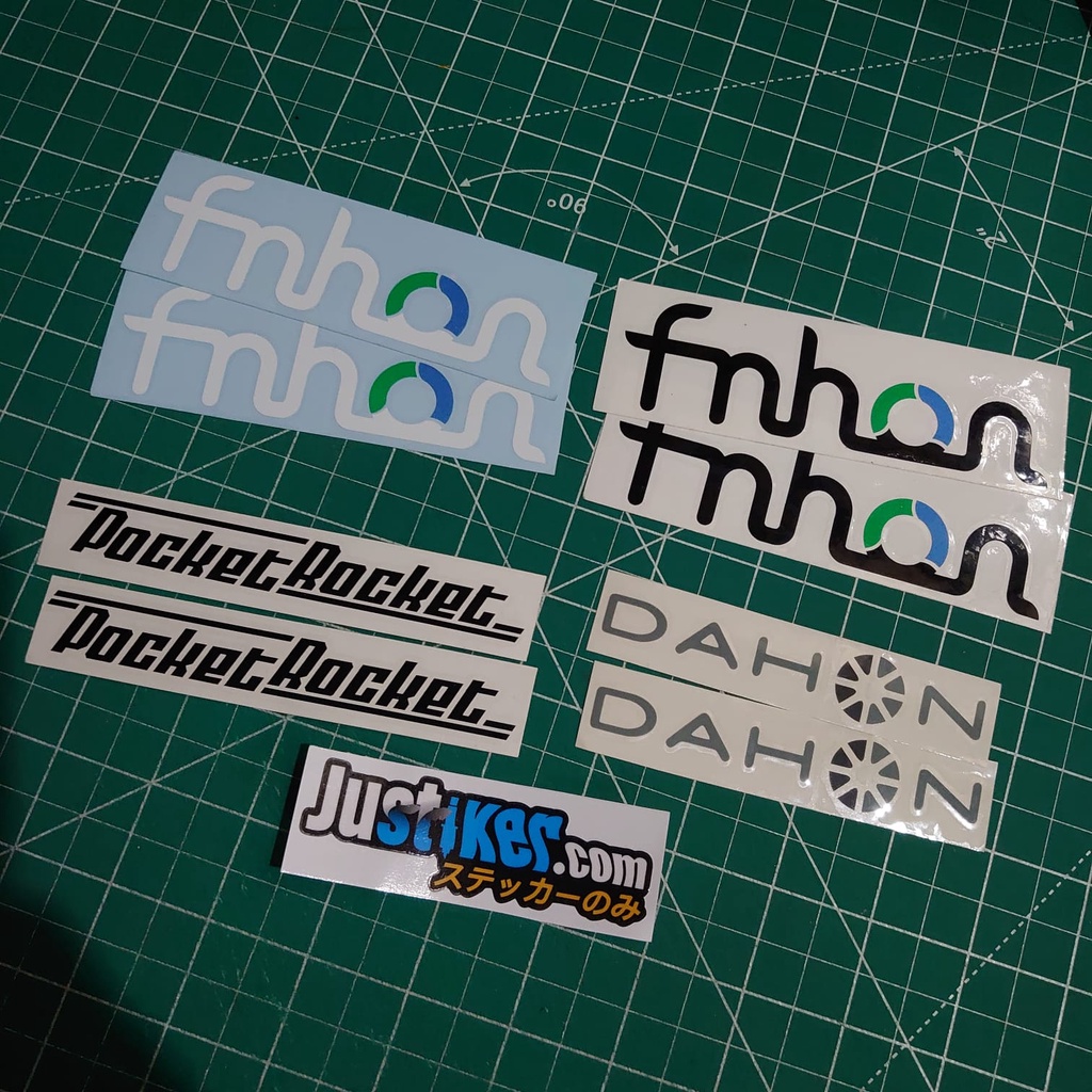Sticker Frame Sepeda Lipat, Pocket Rocket, Dahon, Fnhon