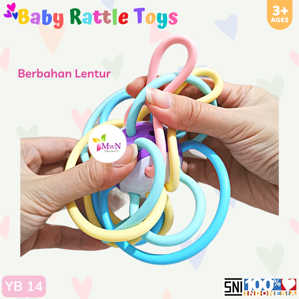 MWN Mainan Anak Bayi Baby Rattle Toys YB14