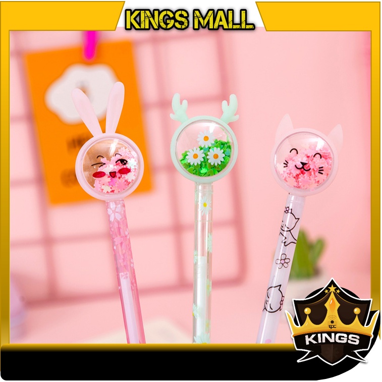 

KINGS - S5610 Bolpen Gel Motif Karakter Lucu / Pulpen Gel 0.5mm / Stationary Sekolah / Pena Gel / Alat Tulis Sekolah