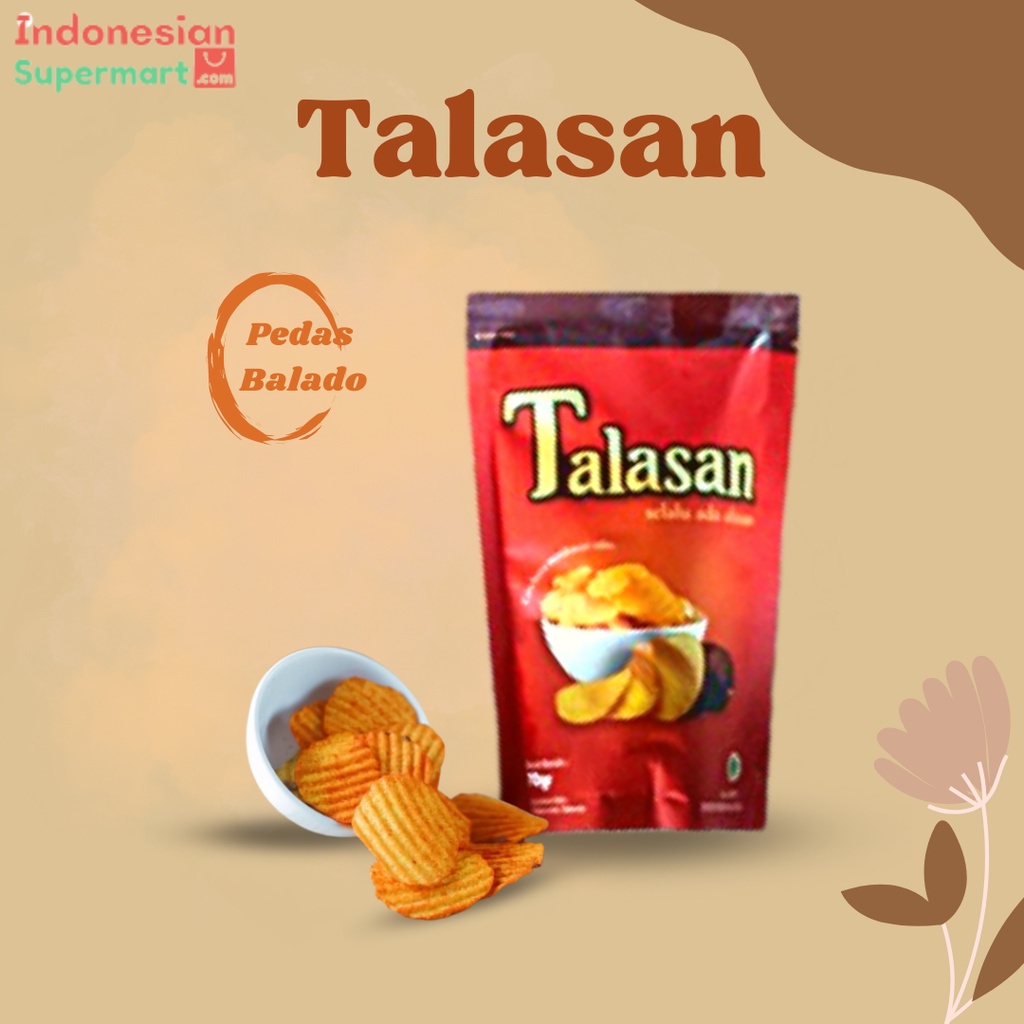 

Kripik Talas Snack Premium Pedas Balado - 70 gr