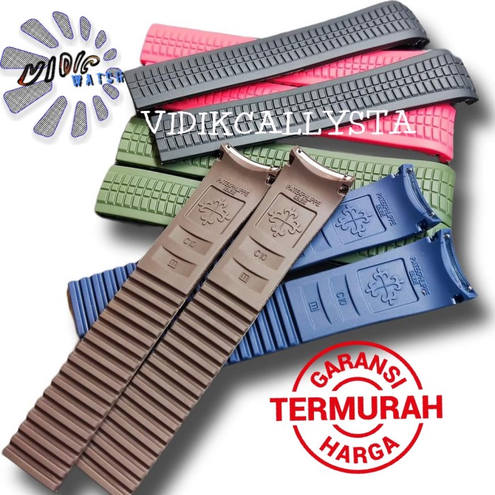 STRAP TALI JAM TANGAN PATEK PHILIPE AQUANAUT RUBBER STRAP