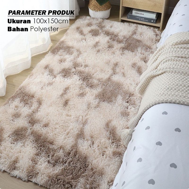 Medan Termurah Karpet bulu rasfur premium size 100x150 TEBAL LEMBUT Surpet matras tidur