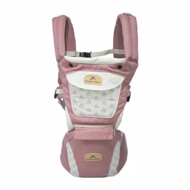 GENDONGAN RANSEL + HIPSEAT 7 FUNGSI MOM'S BABY MILDY SERIES MBG 2019